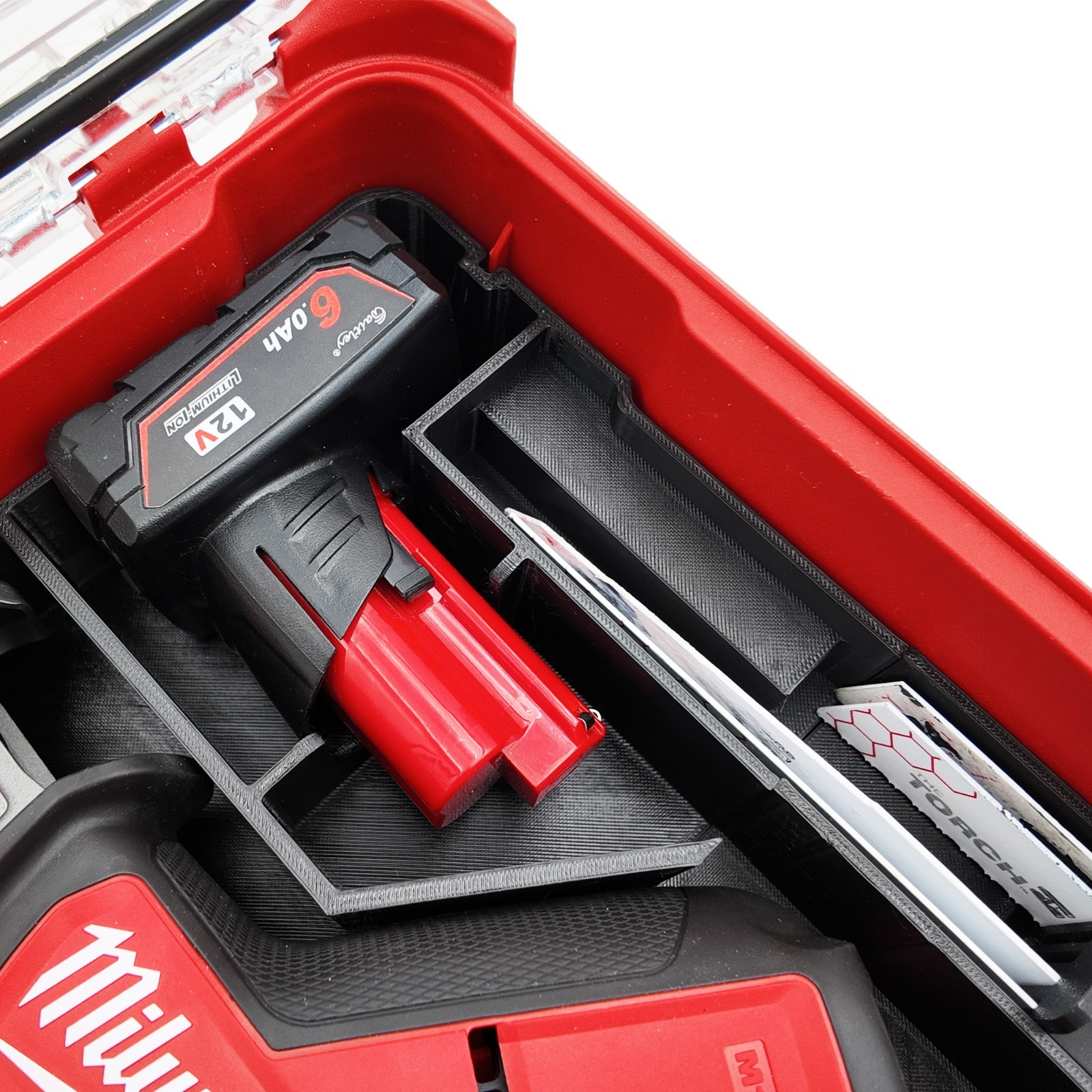 M12 Hackzall Organizer for Milwaukee Compact Packout insert 2520 and 2540