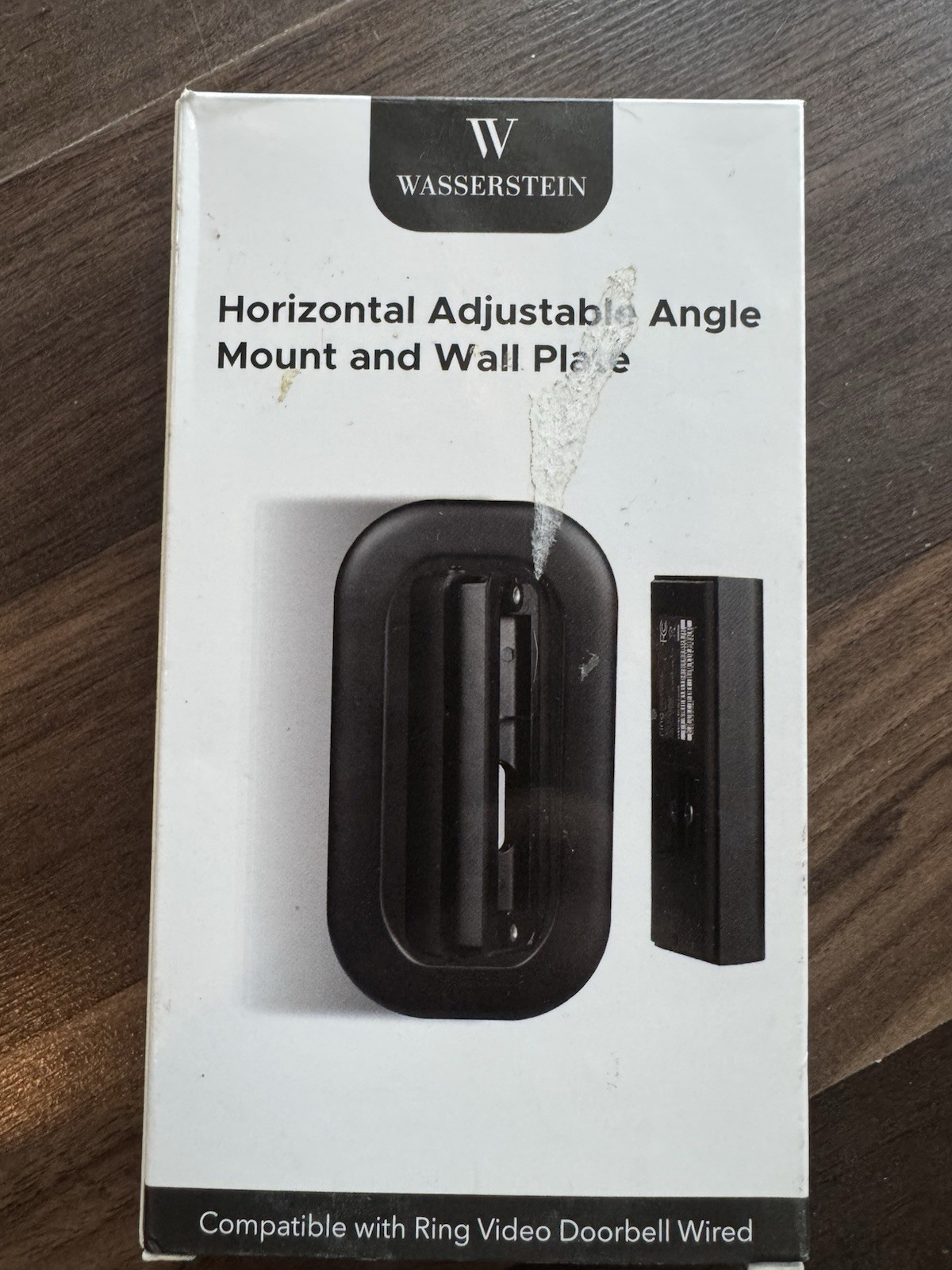 Wasserstein Adjustable Angle Mount & Wall Plate for Ring Video Doorbell Wired