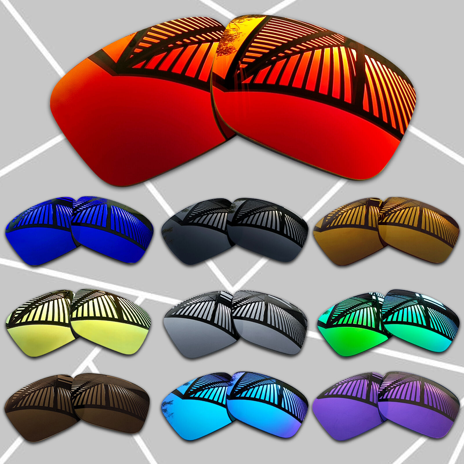TRUE POLARIZED Replacement Lenses for-Oakley Holbrook Frame OO9102 Multi-Color