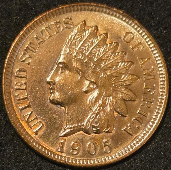 1905 Indian Head Penny Brilliant Uncirculated RD *FLASHY*