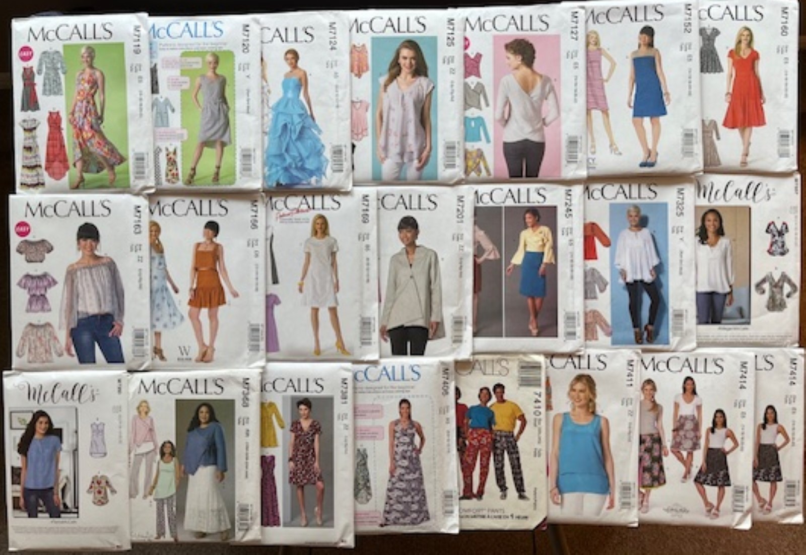 McCalls 7119-7414 Sewing Patterns New Uncut Factory Folded-will combine shipping