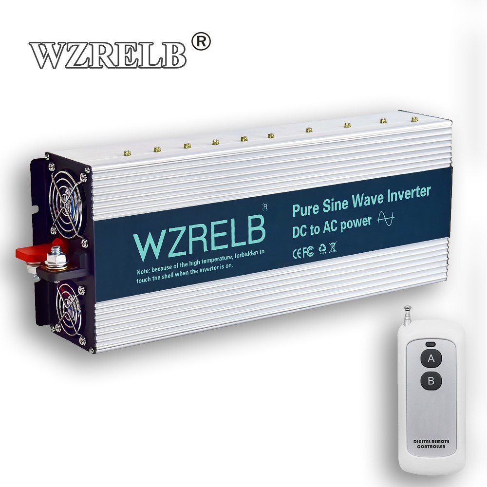 Pure Sine Wave Inverter 4000W 36V Power Solar System Camp Motor Car Home Remote