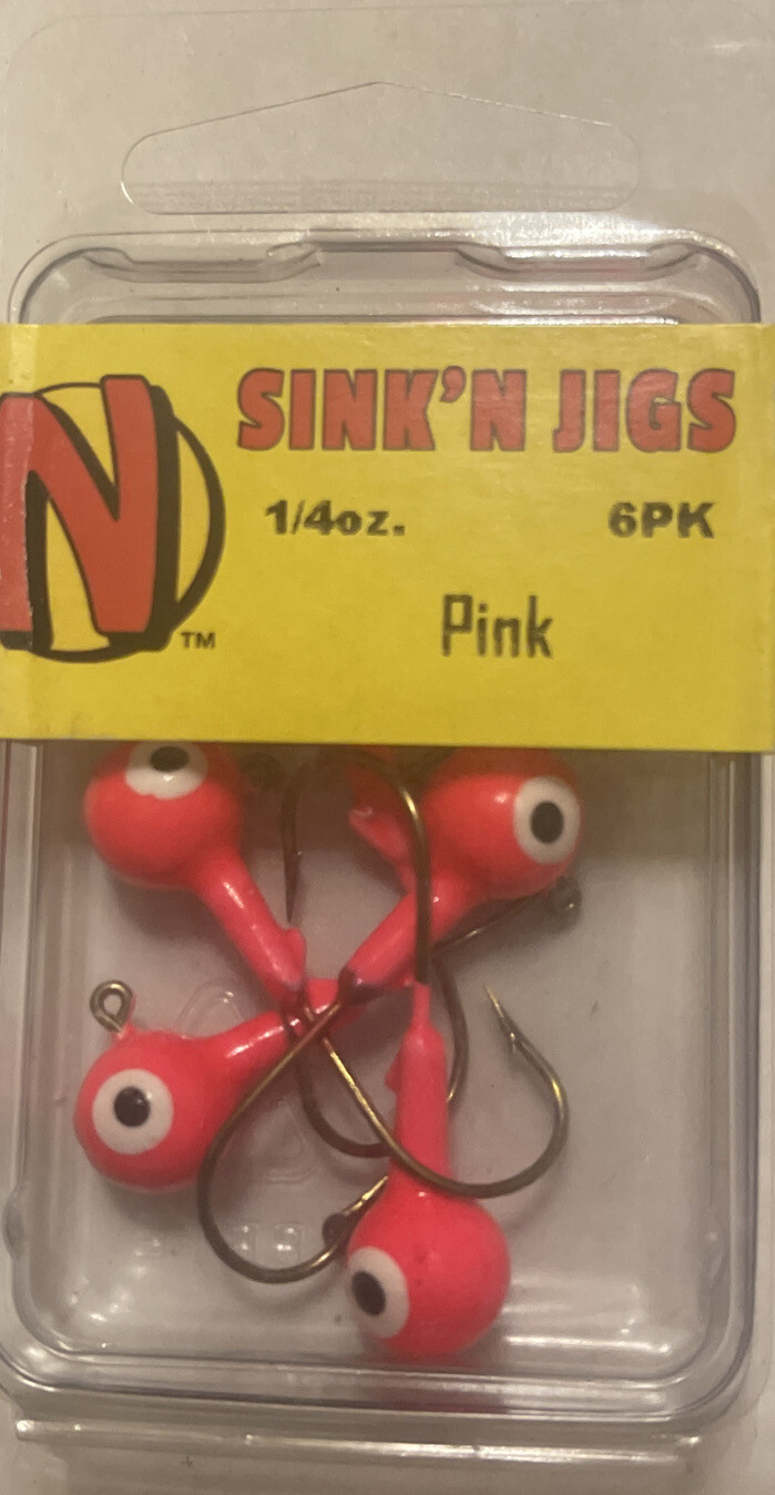 Northland Tackle Sink’n Jig Hook 1/4 Oz Package Of 6 Select Color Choice