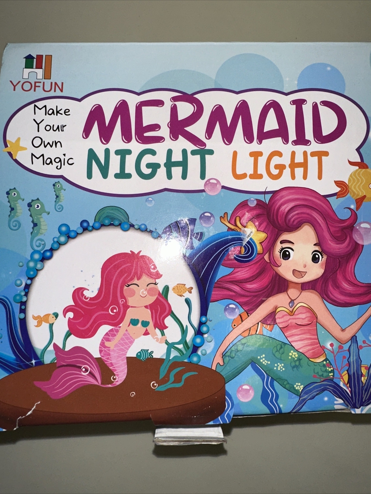 YOFUN Mermaid Gifts for Girls Upgraded Make Your Own Mermaid Night Light