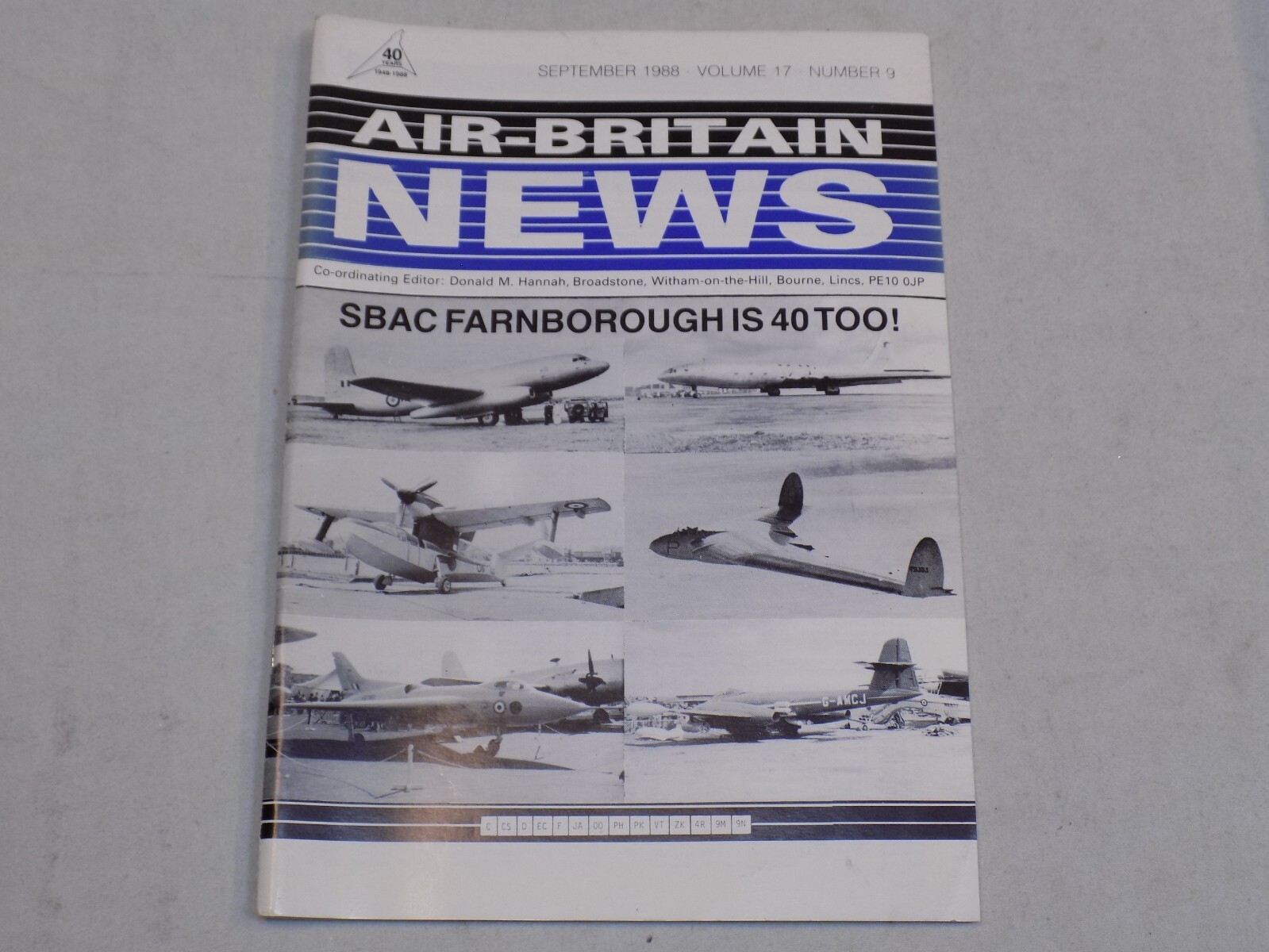 Air-Britain News Magazine Sep 1988 Airplanes History SBAC Farnborough Islander +