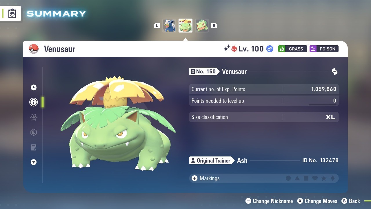 Pokemon Legends ZA ✨ 6IV Shiny Alpha Venusaur✨Fast 🚀Masterball Held