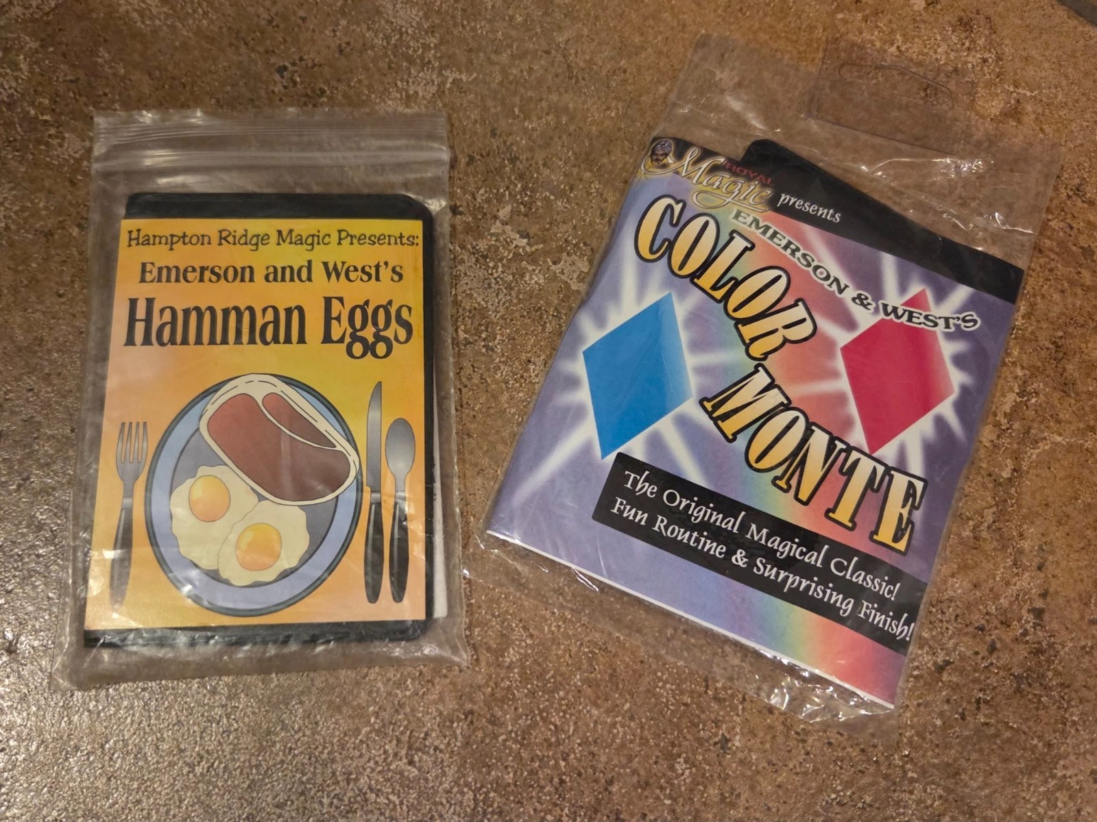 2 Classic Emerson and West Packet Tricks Magic Mentalism Tricks