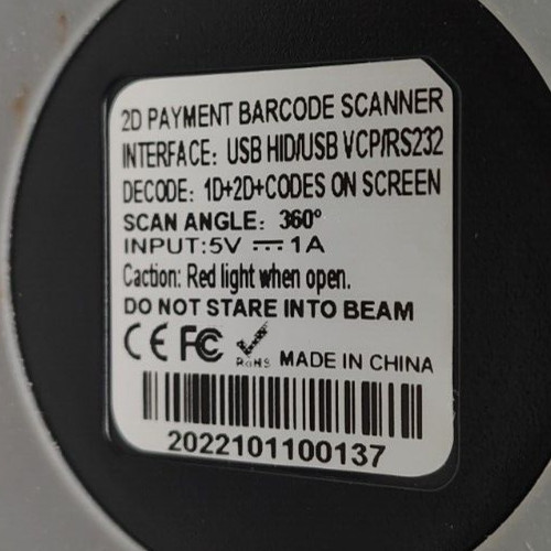 Symcode Desktop Barcode 2D QR One Scanner USB Wired Barcode Reader
