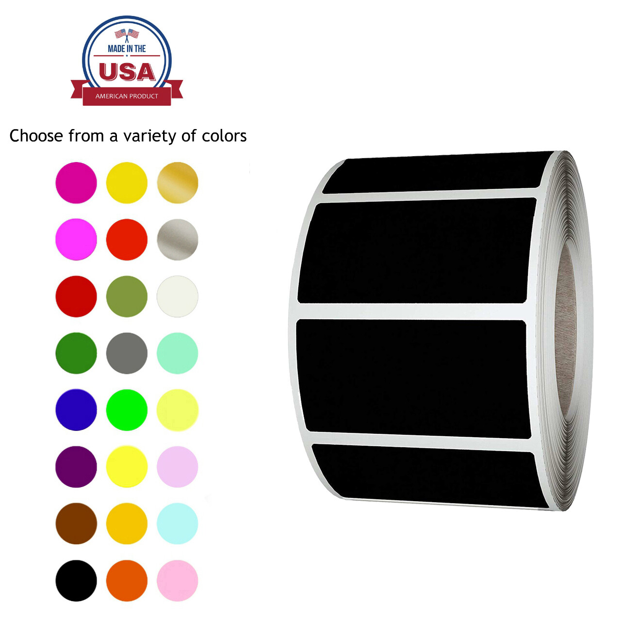 Rectangle Marking Stickers 40mm x 19mm Labels for Decoration Art 1.57" x 0.75"