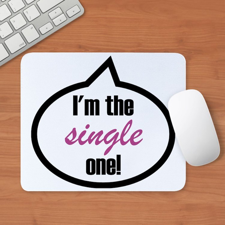 CafePress 2 Im_The_Single Mousepad (1048307811)
