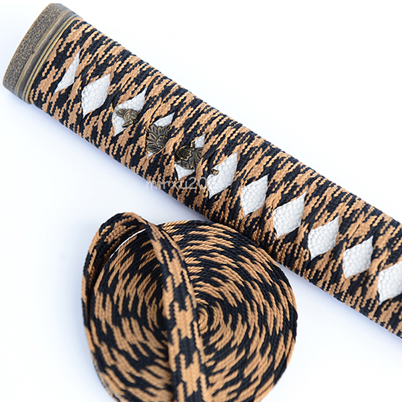 Coffee black Silk Ito Sageo Wrapping Cord for Japanese Samurai Sword Saya