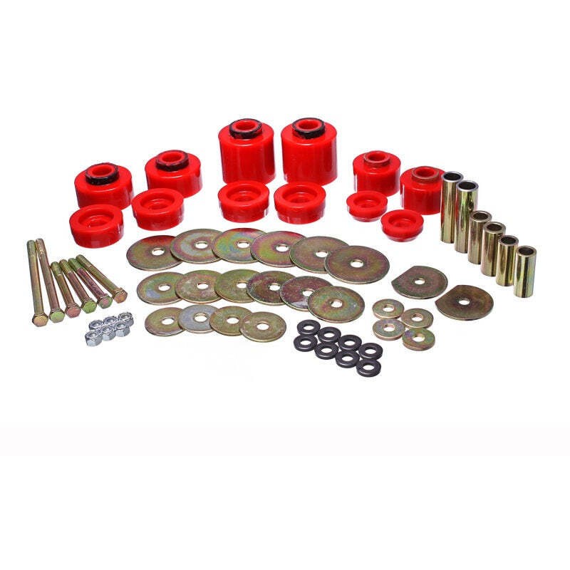 Energy Suspension 4.4123R fits Ford 80-96 Red Body Mount Set Includes Hardware