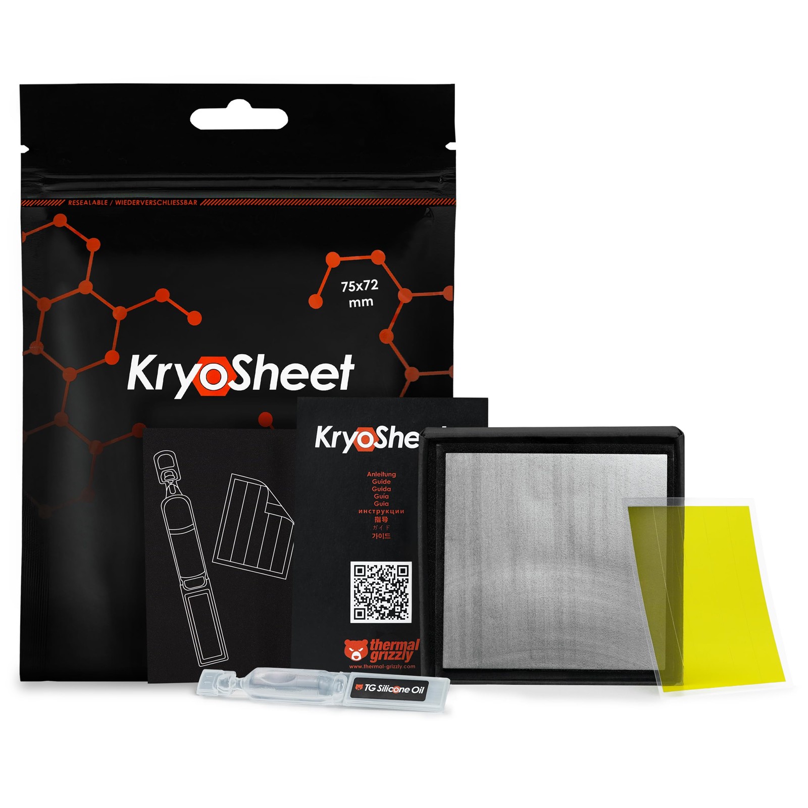 KryoSheet (75x72x0.2mm) – Ultra High Thermal Conductivity Graphene Thermal Pa...