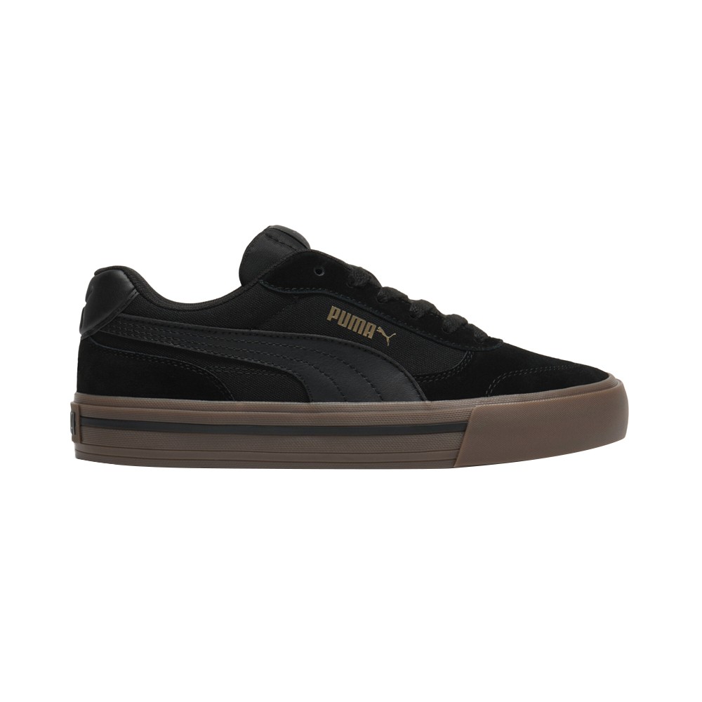 PUMA Court Classic Vulc  Mens Black Sneakers Casual Shoes 40413101