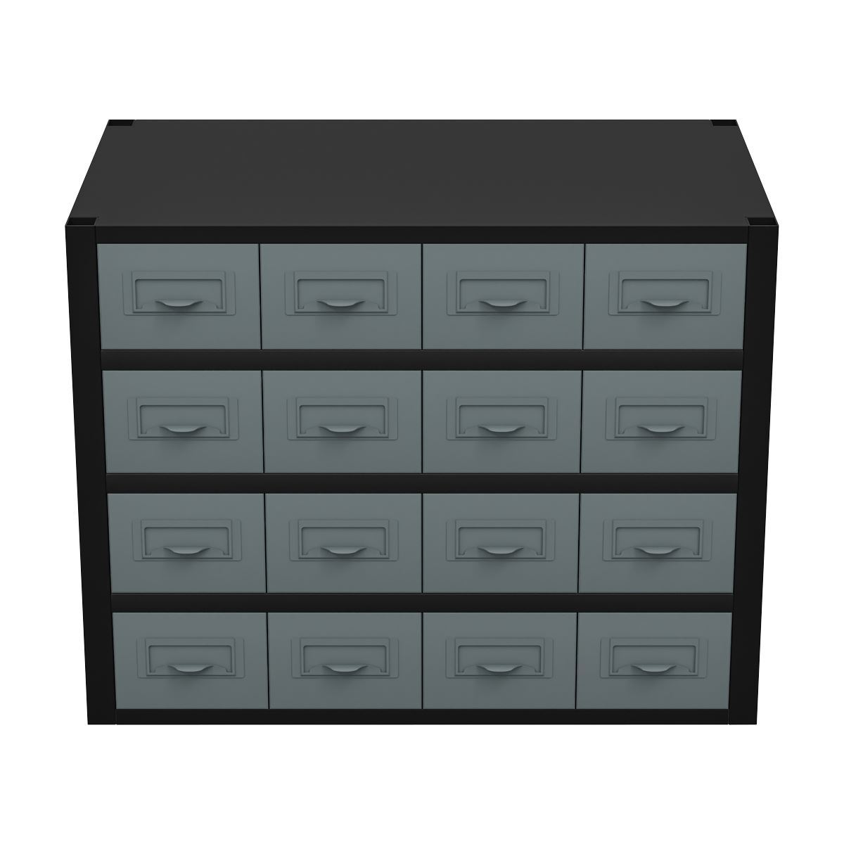 Sealey Modular Racking Mid Unit 16 Small Drawers Tool Storage 580mm