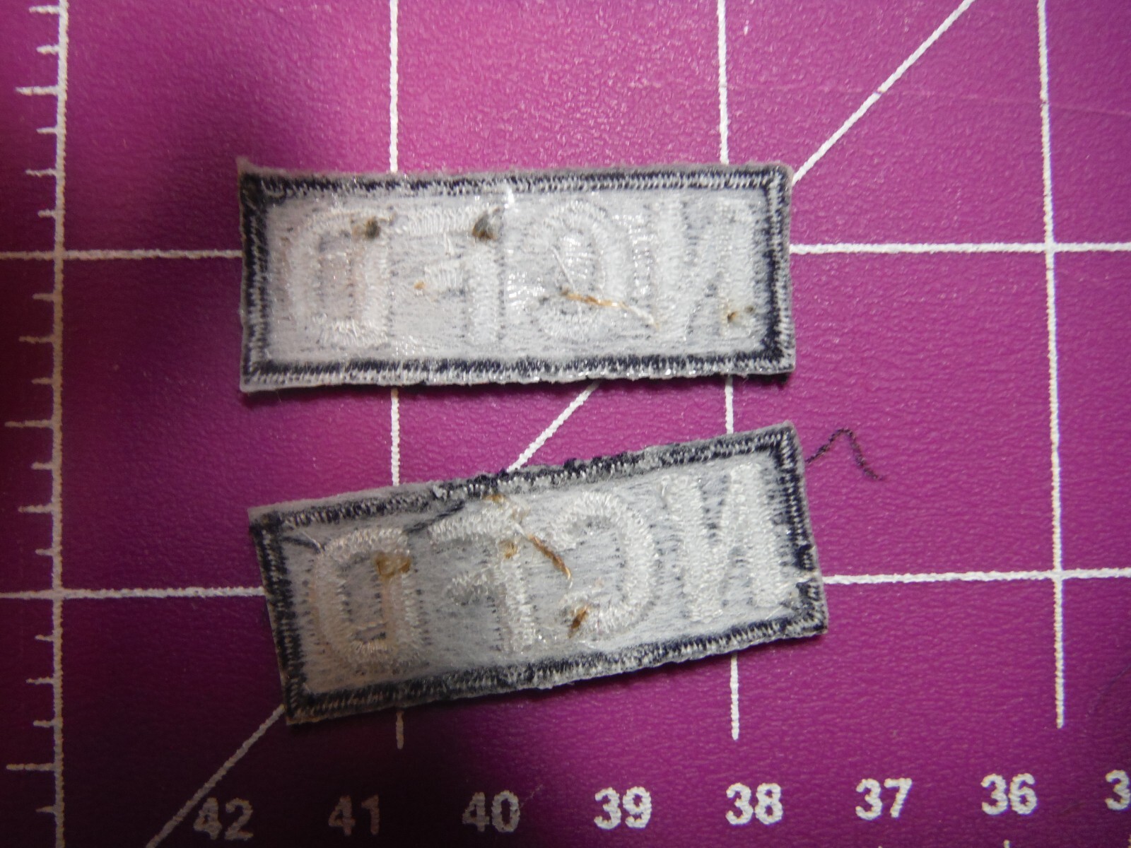 Fire department NCFD collar tab patches