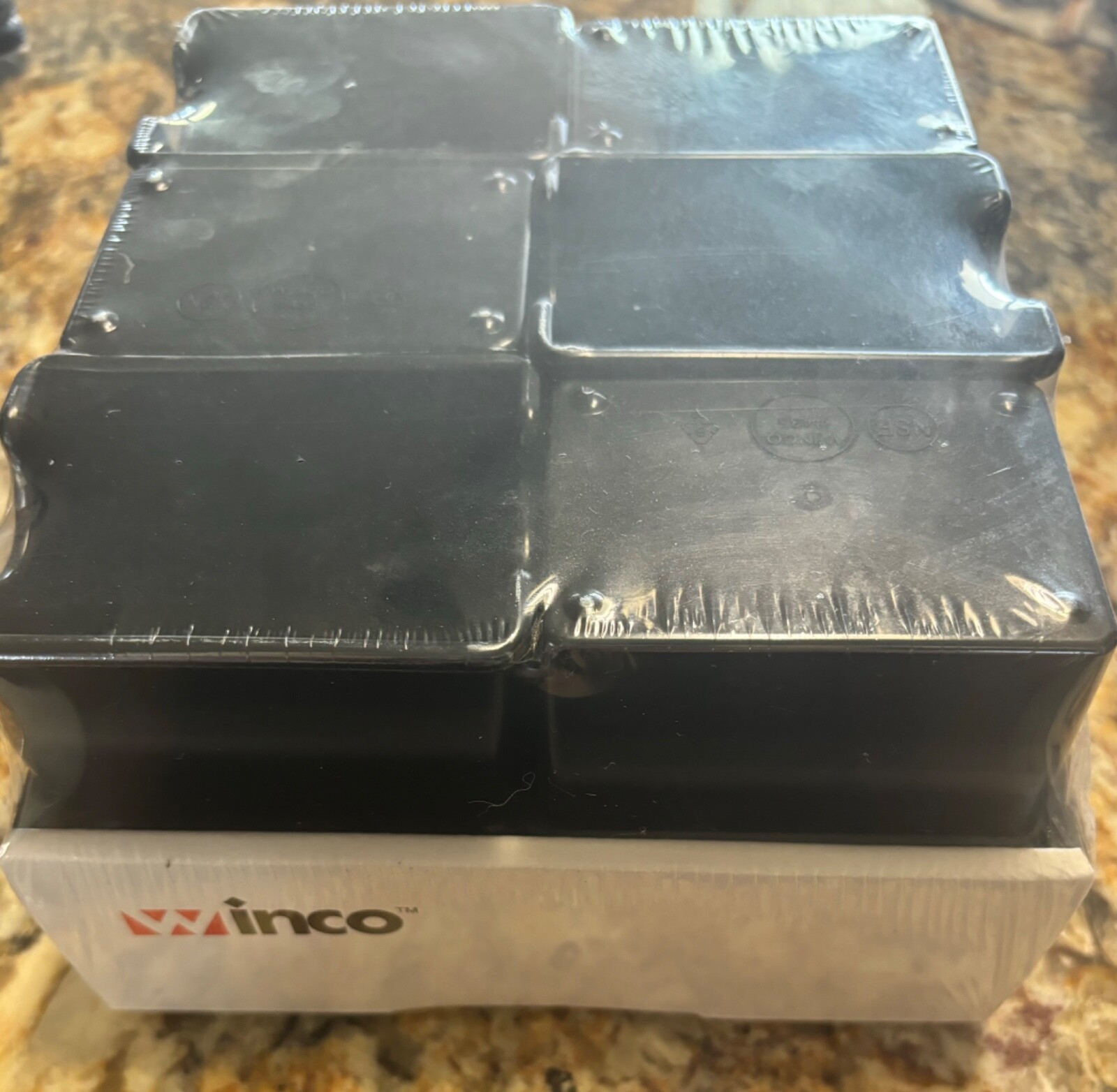 NEW Winco 12 Pack Plastic Sugar Packet Holders Black Tableware Restaurant Party