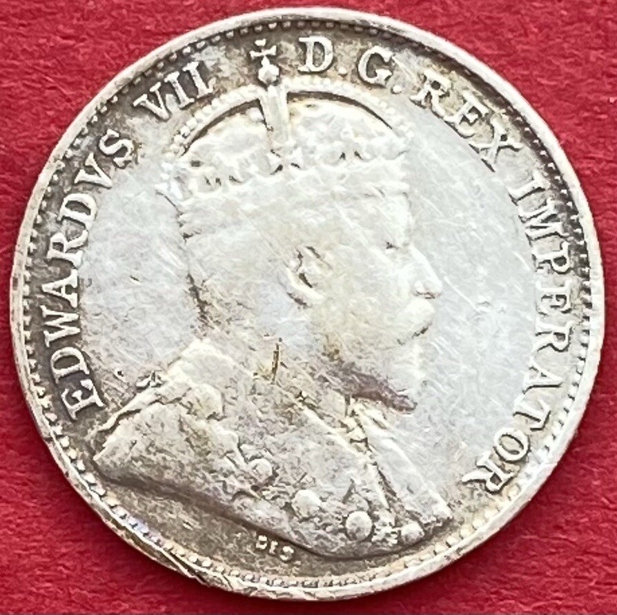 1903 Canada 5 Cents Large H - VF - Glue Residue Lot#8597