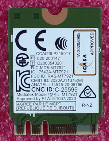 5W10V25823 - Lenovo 8852AE M2 Wireless Card MT7921