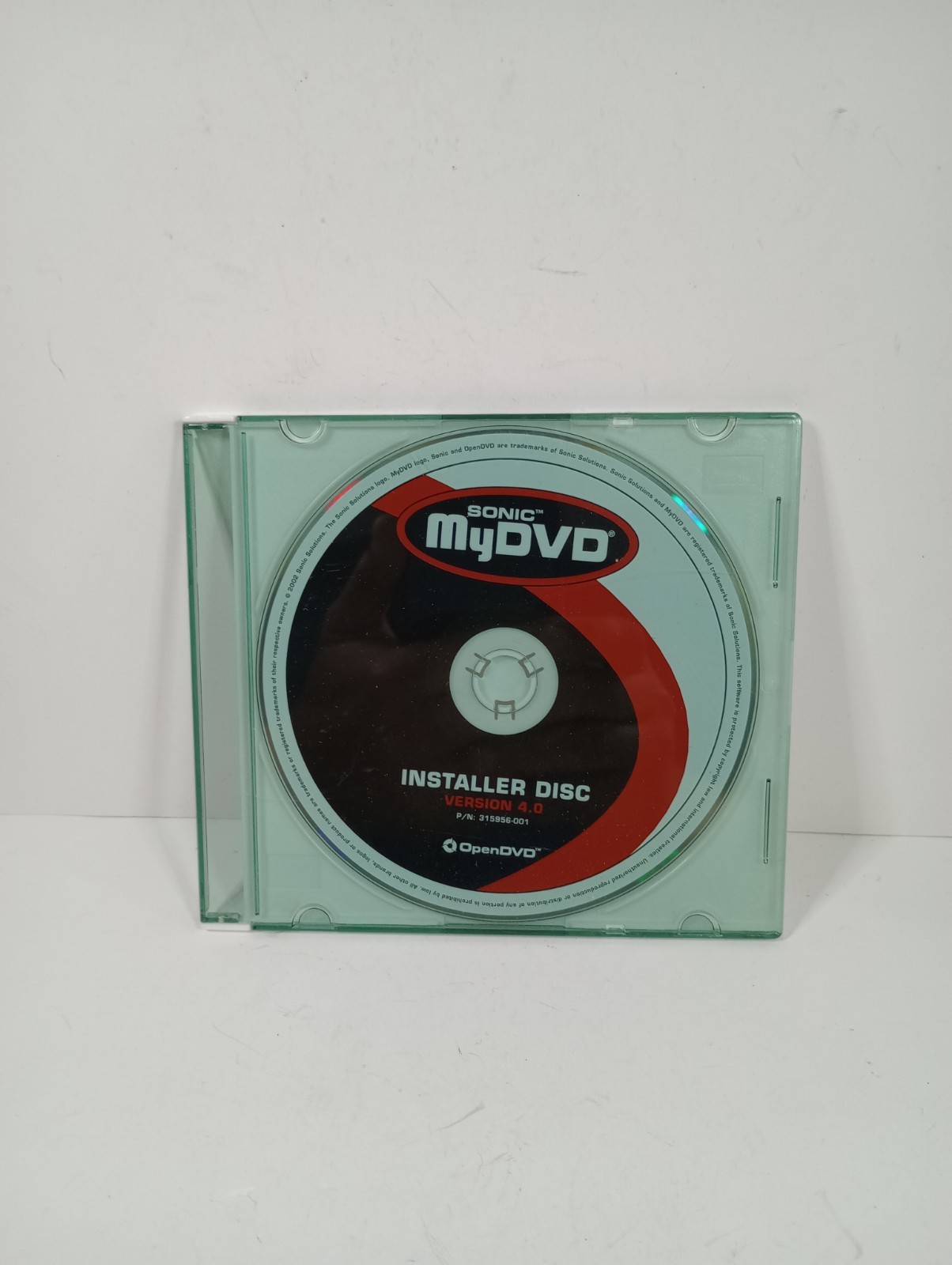 Sonic MyDVD Installer Disc Version 4.0 (2002) p/n 315956-001 disc only