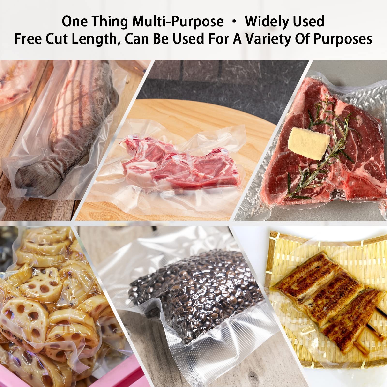 Vacuum Sealer Bags,2.7"*4" 100 Pcs Heavy Duty Pre-Cut Design Commercial Grade...