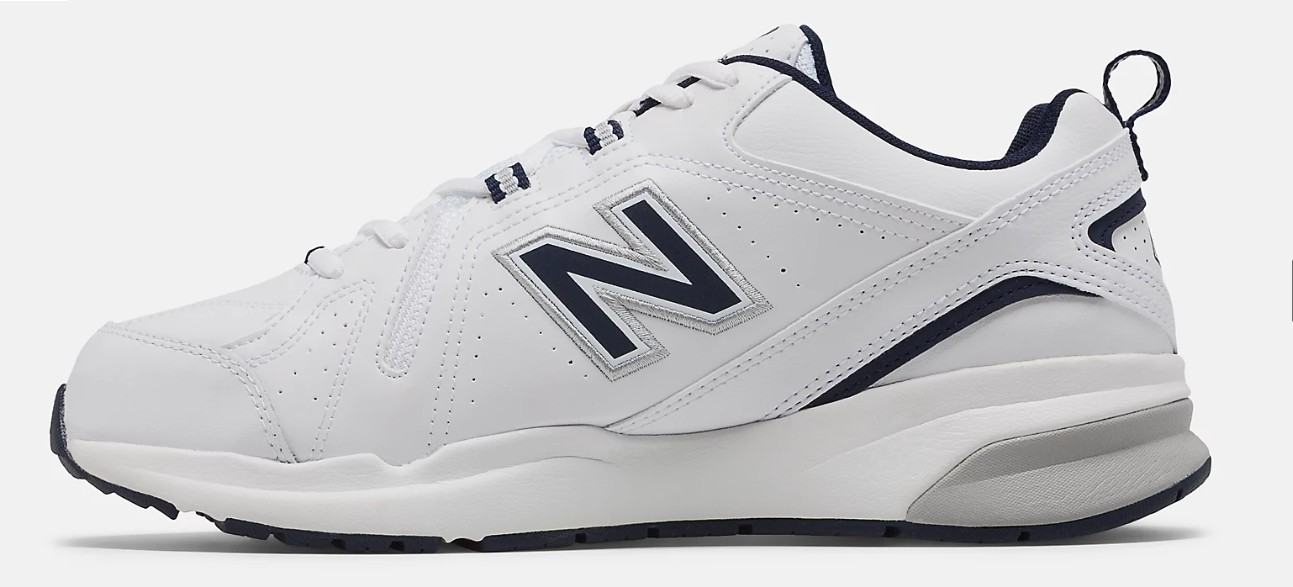 NEW BALANCE 608 V5 SIZES 9 TO 14 4E EXTRA-WIDE WIDTH WHITE NAVY SNEAKER MX608WN5