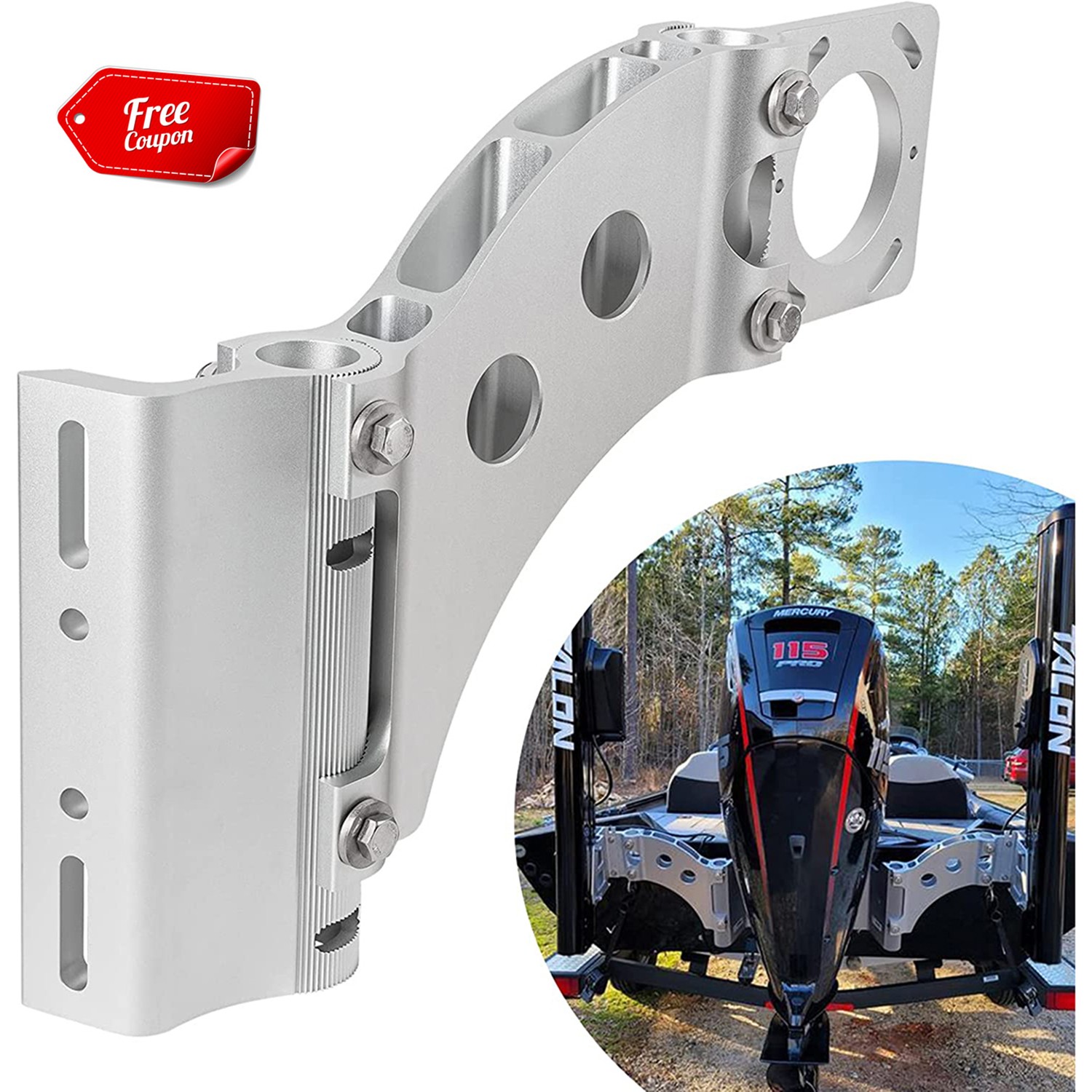 1810340 Talon Bracket Side-Mounted Jack Plate Adapter Bracket G2-Port/Starboar