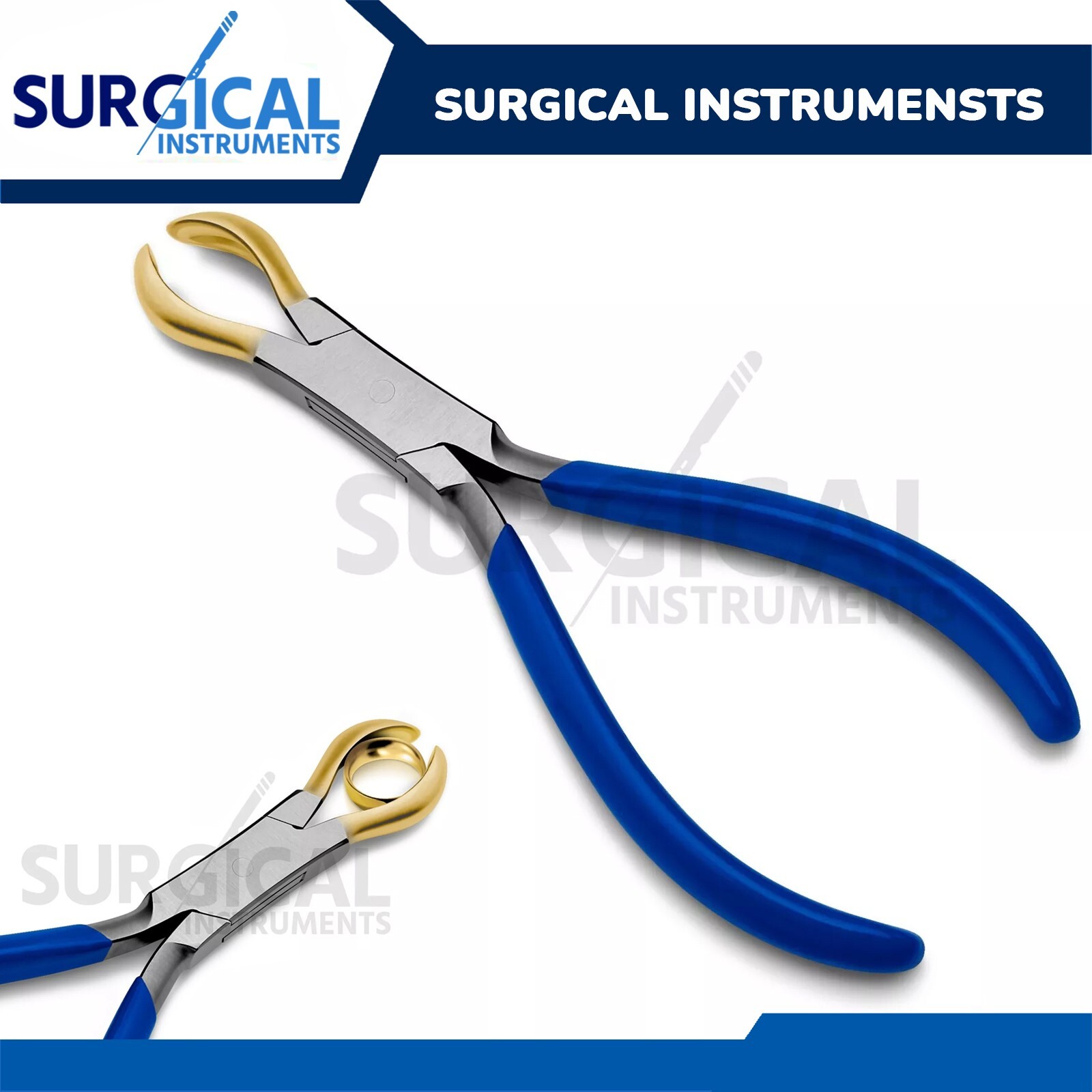 Ring Holding Pliers with Gold Jaws Jewelry Making Repair DIY Tools German Grade