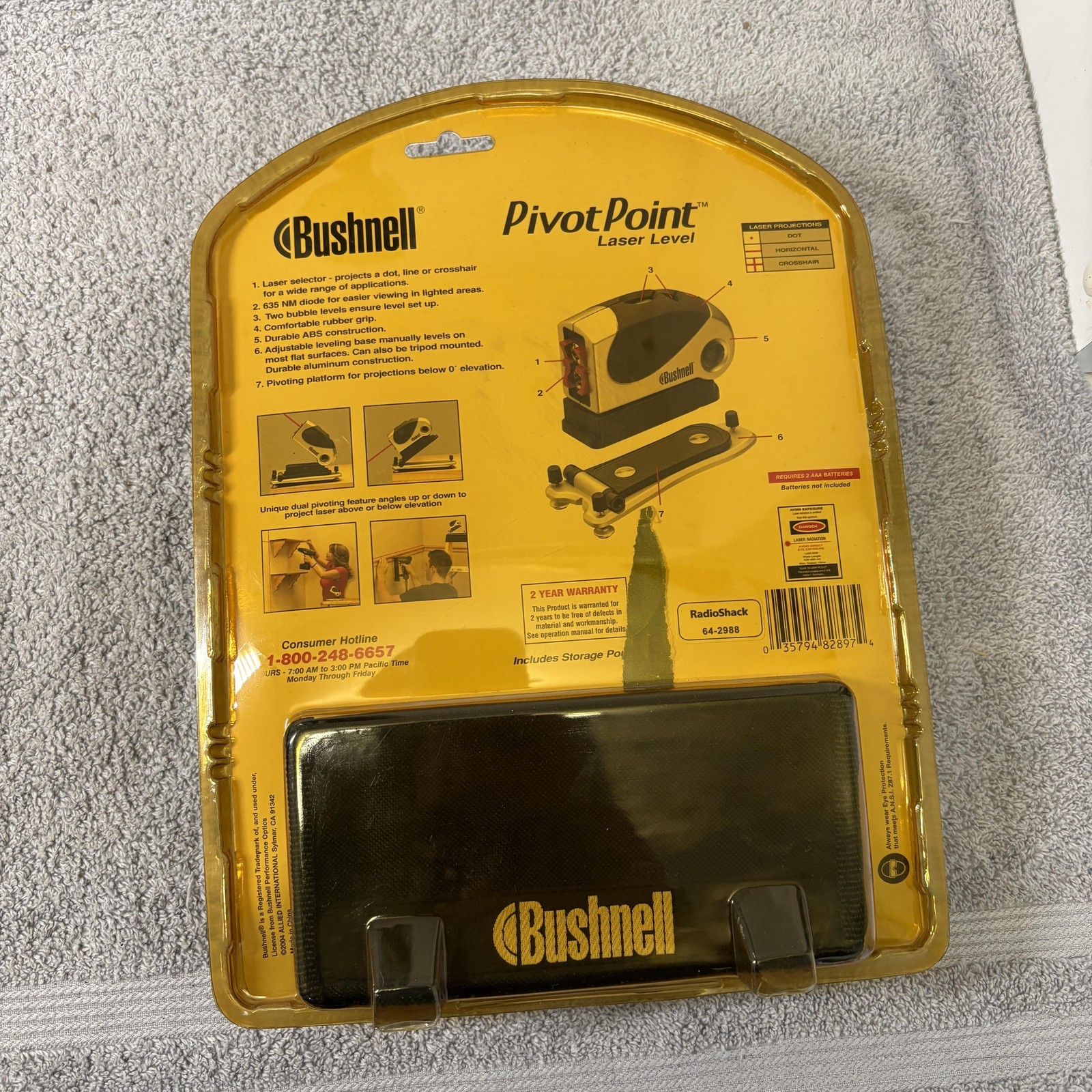Bushnell PivotPoint Laser Level Adjustable Multi-Line Portable Tool New