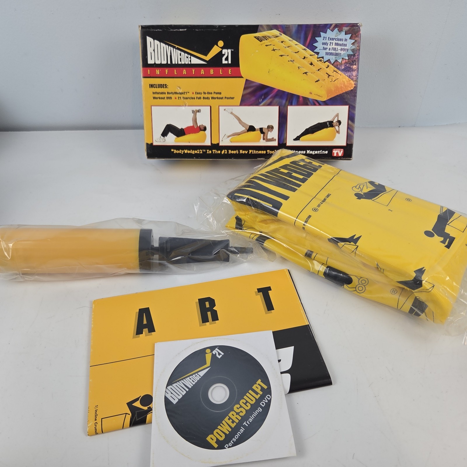 BodyWedge Body Wedge Inflatable 21 Workout Set Pump DVD