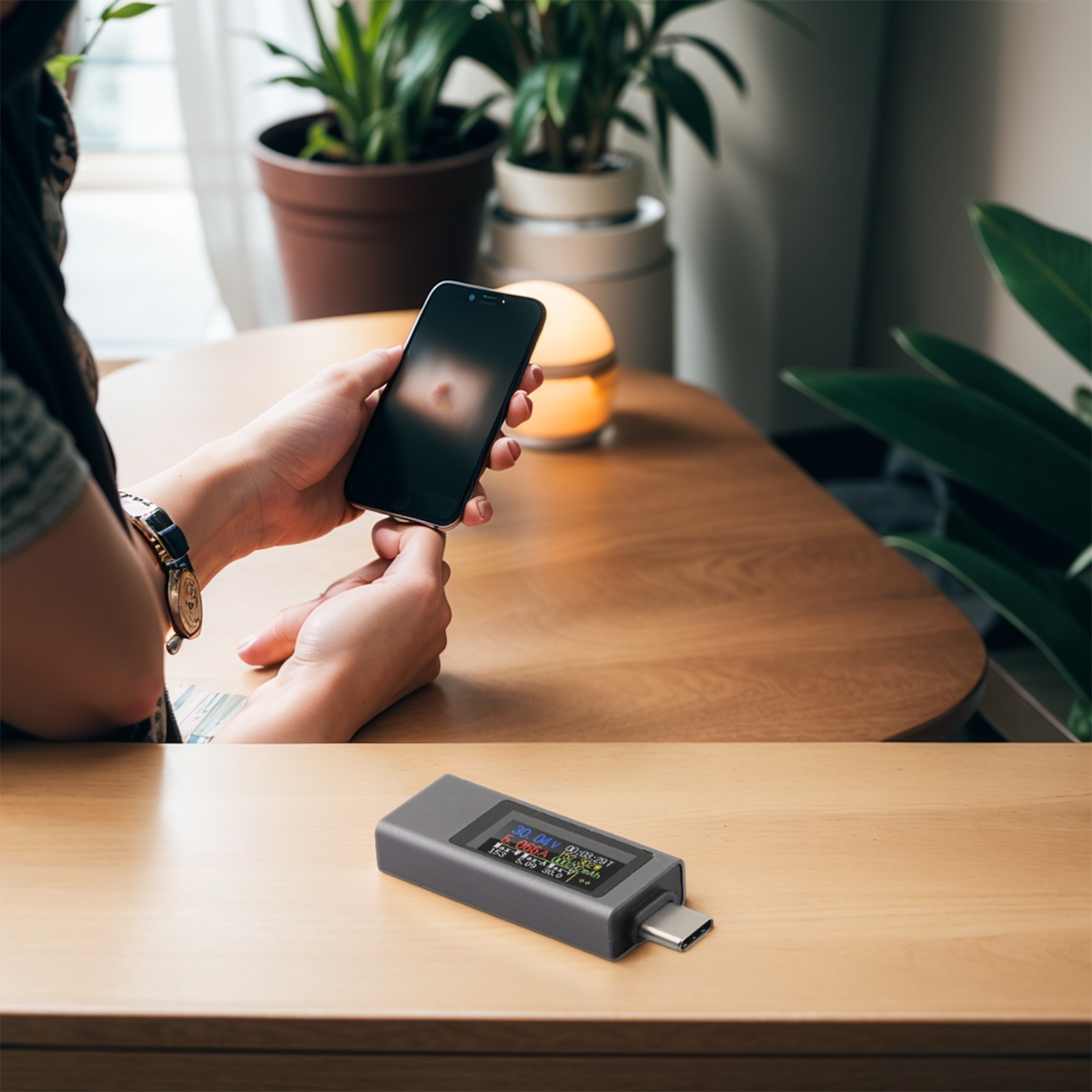 Tester Meter for Phone Charging Current Voltage Meter 2302C 240W