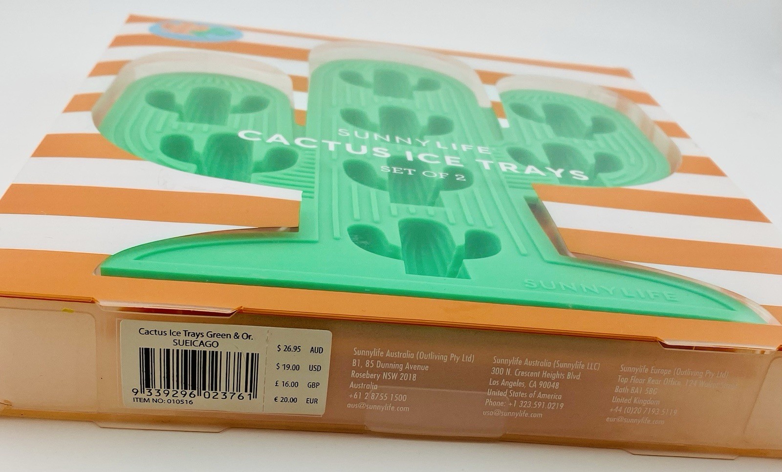SUNNYLIFE CACTUS ICE TRAYS SET OF 2