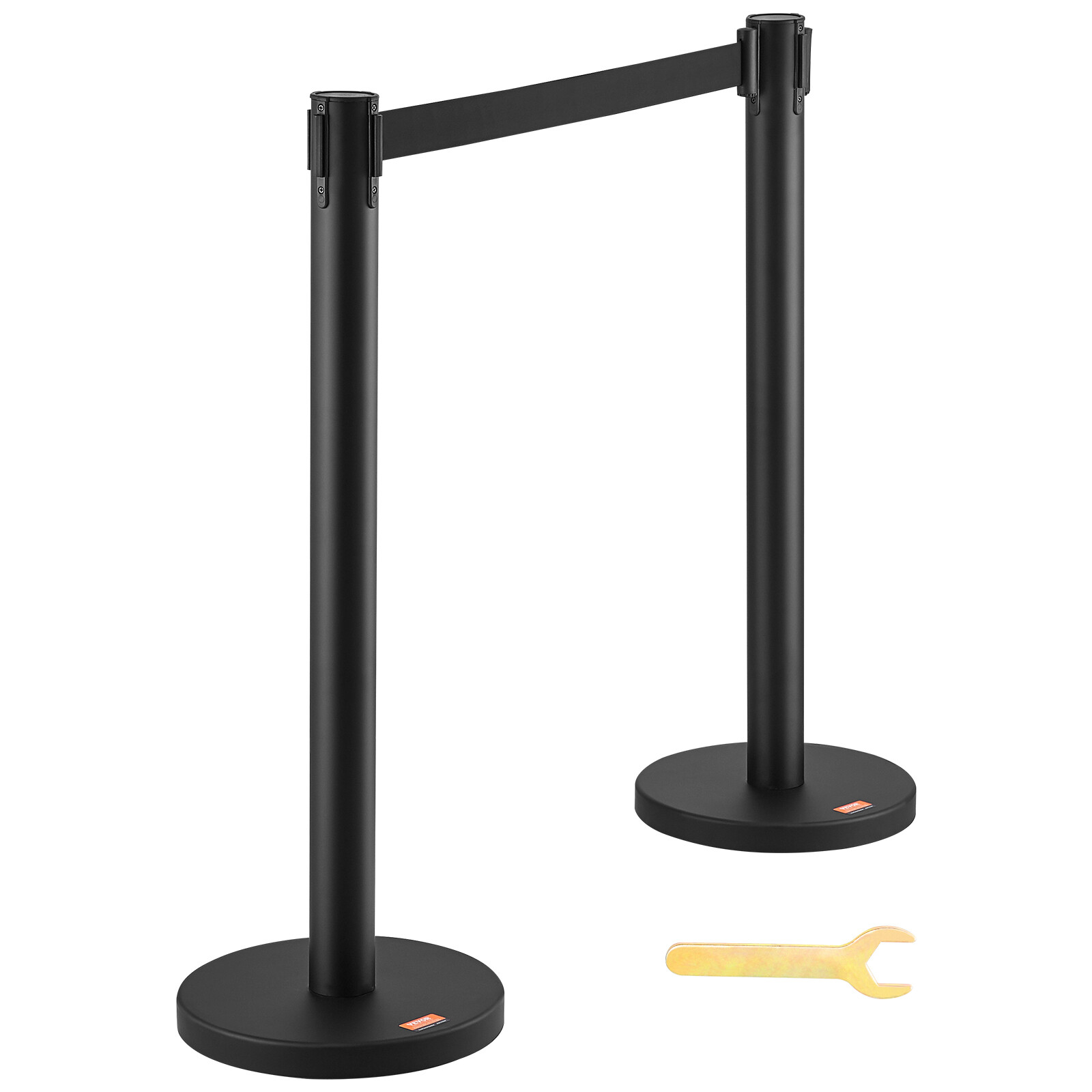 VEVOR Crowd Control Stanchions 2/4/6-Pack Queue with 6.5/11/5FT Belt