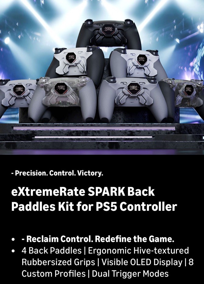Ps5 dualsense/edge spark beyondBack Paddles Kit install Mail In Serivce
