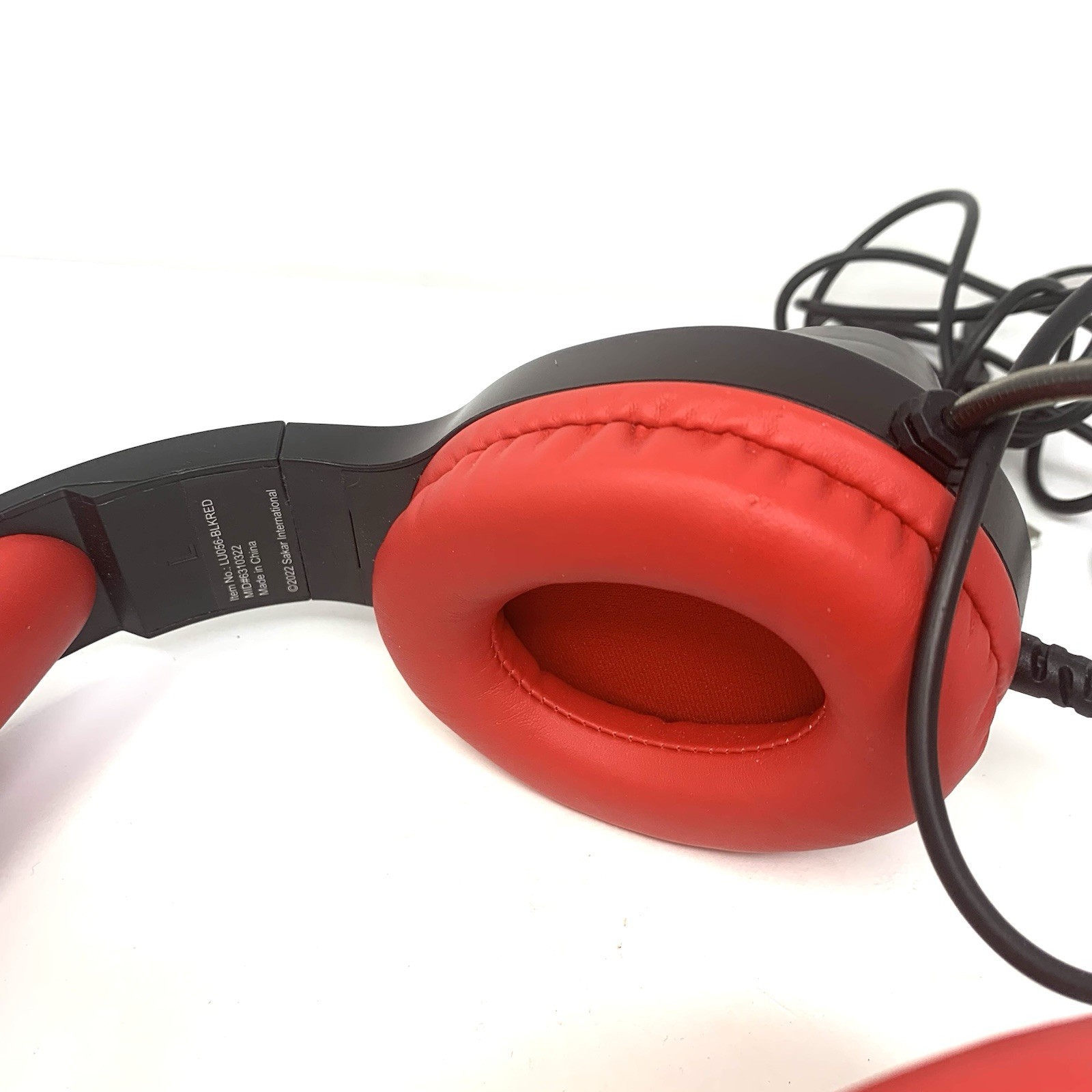 LVLUP Mod LU056 BlkRed Gaming Headset With Mic Pre Owned