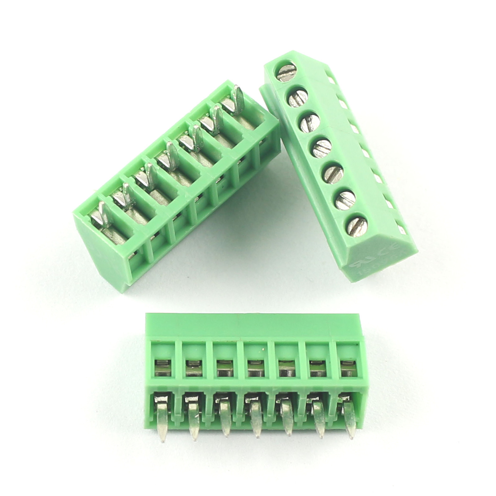 10Pcs 2.54mm 0.1" Universal 7 Pin 7 Poles PCB Screw Terminal Block Connector