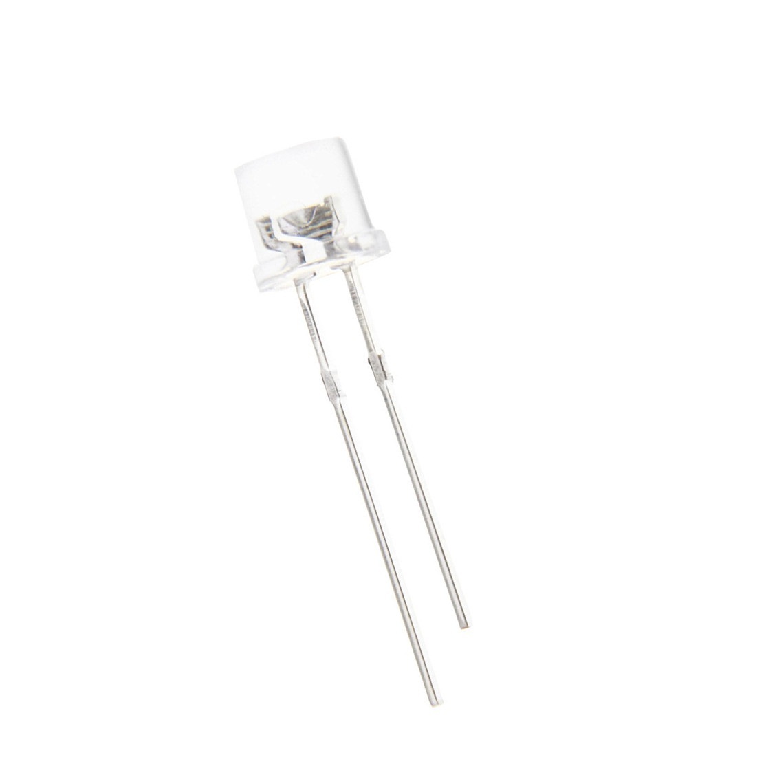 100PCS 5MM 2Pin Flat Top Yellow LED Wide Angle Flat Head Light Lamp