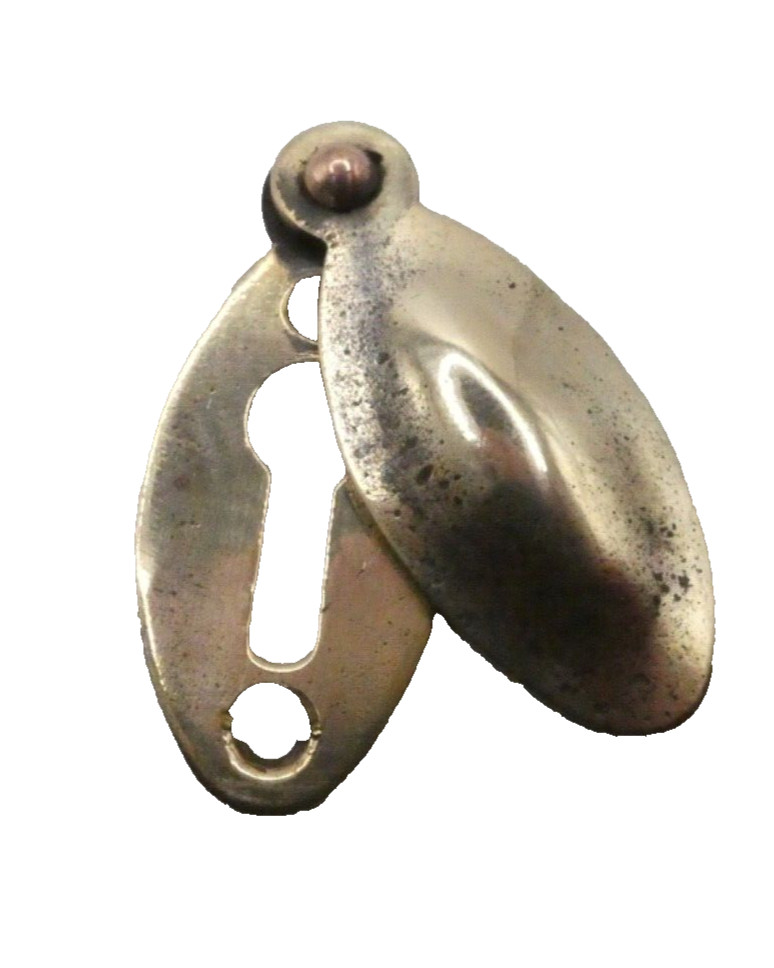 Vintage solid brass escutcheon (ML783)