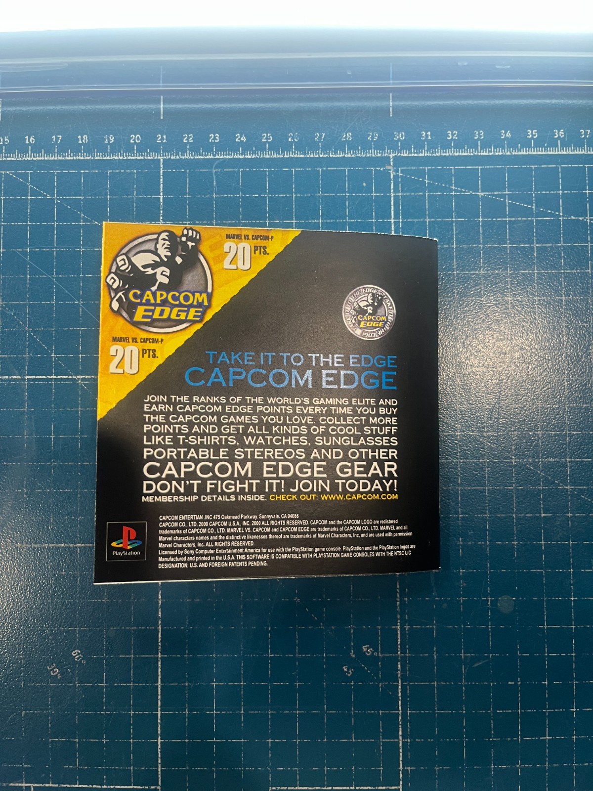 Replacement Manual for - Marvel vs Capcom - Sony PS1 Instruction Booklet