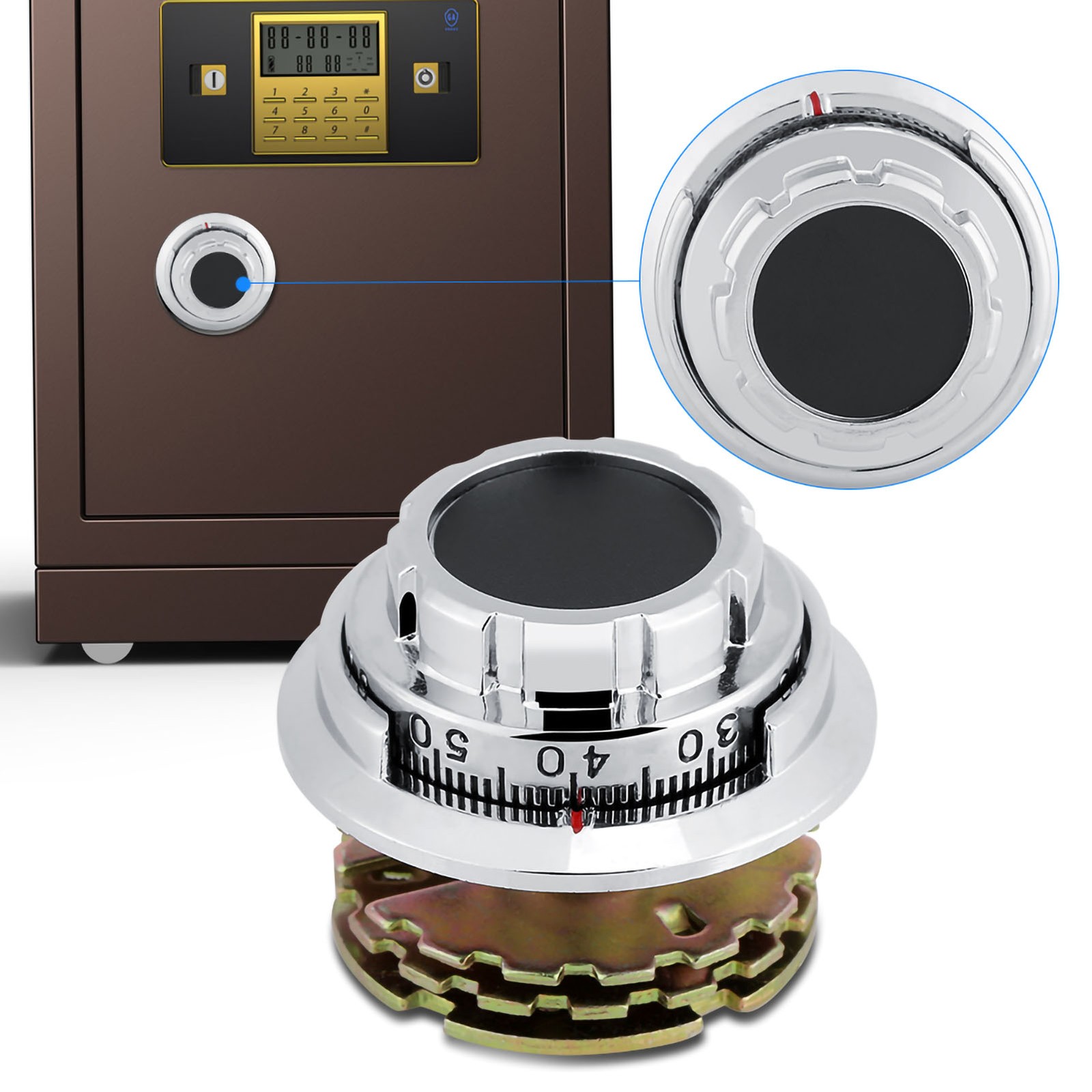 Disc Coded Dial Lock Metal Combination Locks For Jewelry Case Safe Box Document