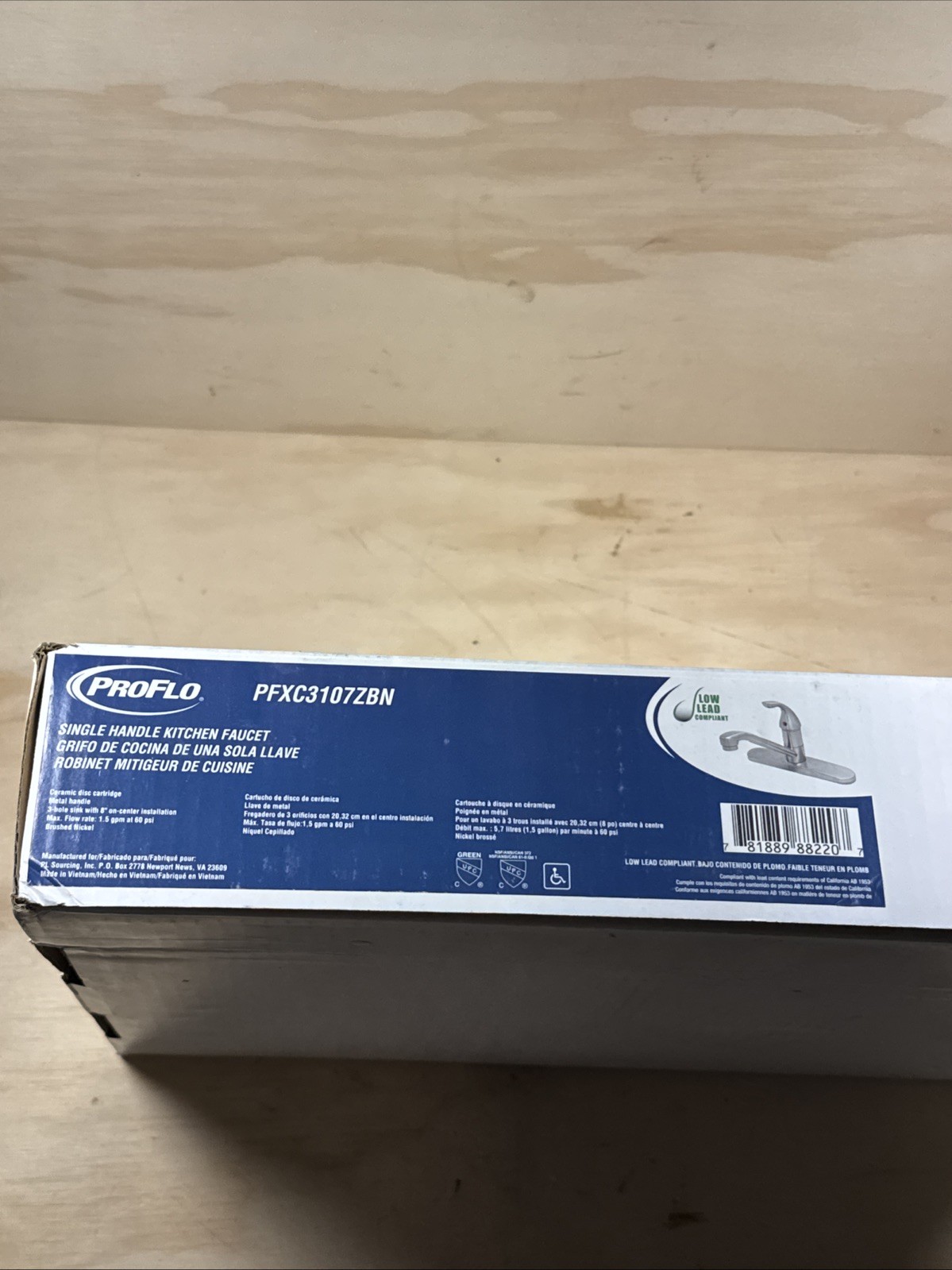 PROFLO PFXC3107 1.5 GPM Standard Kitchen Faucet - Nickel