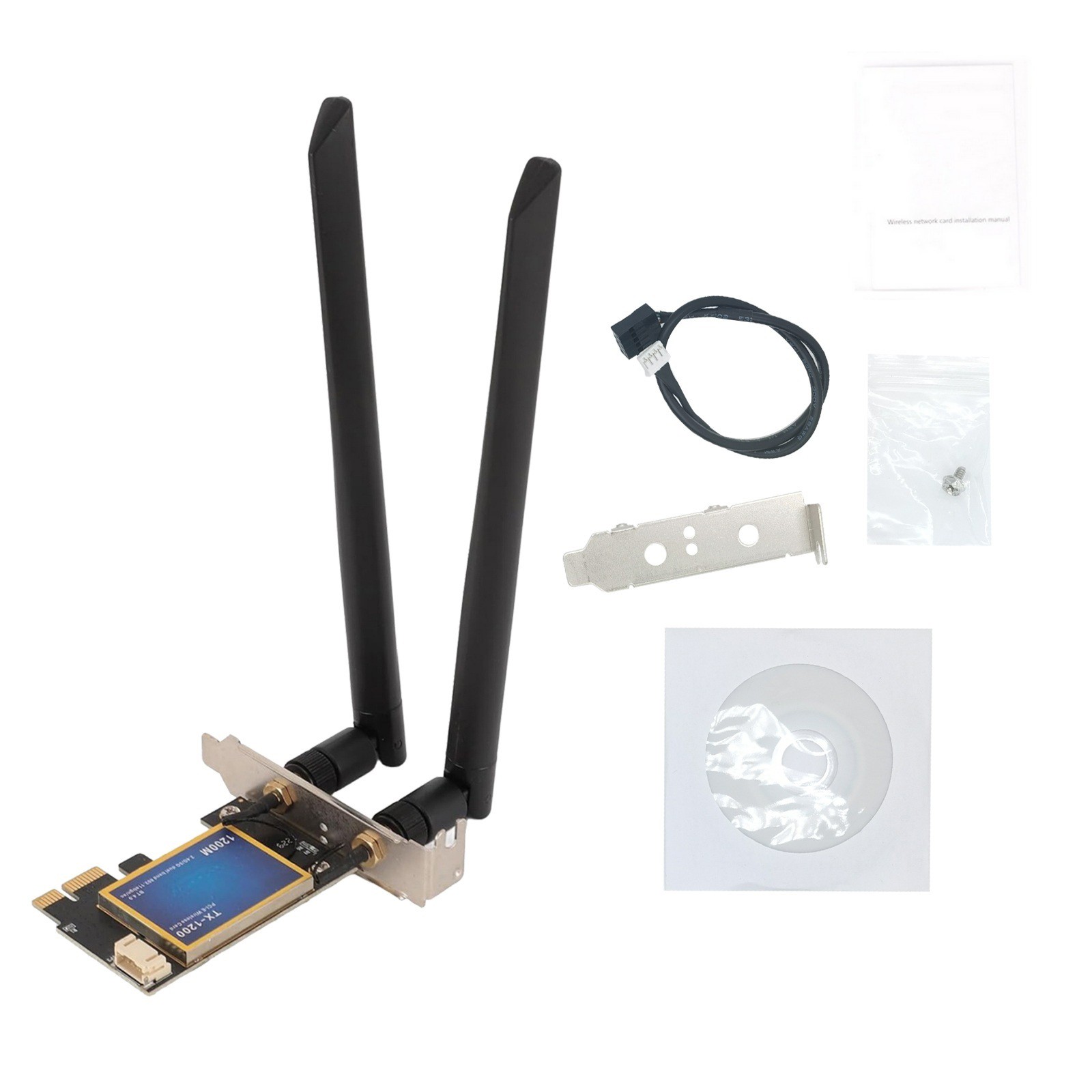 Wireless Network Bluetooth 4.0 Card With 2.4G 300mbps And 5G 867mbps Speeds