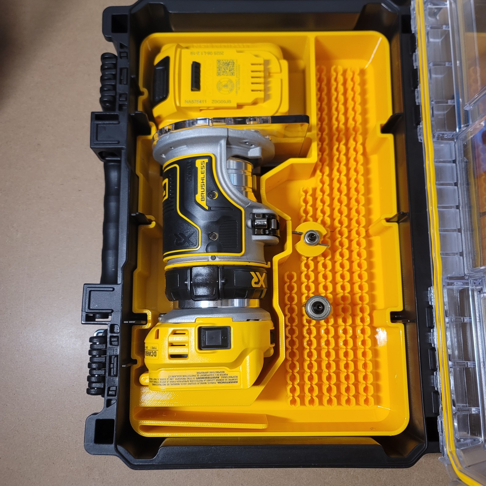 DeWalt DCW600B 20V Router Deep Compact Organizer (Insert Only)