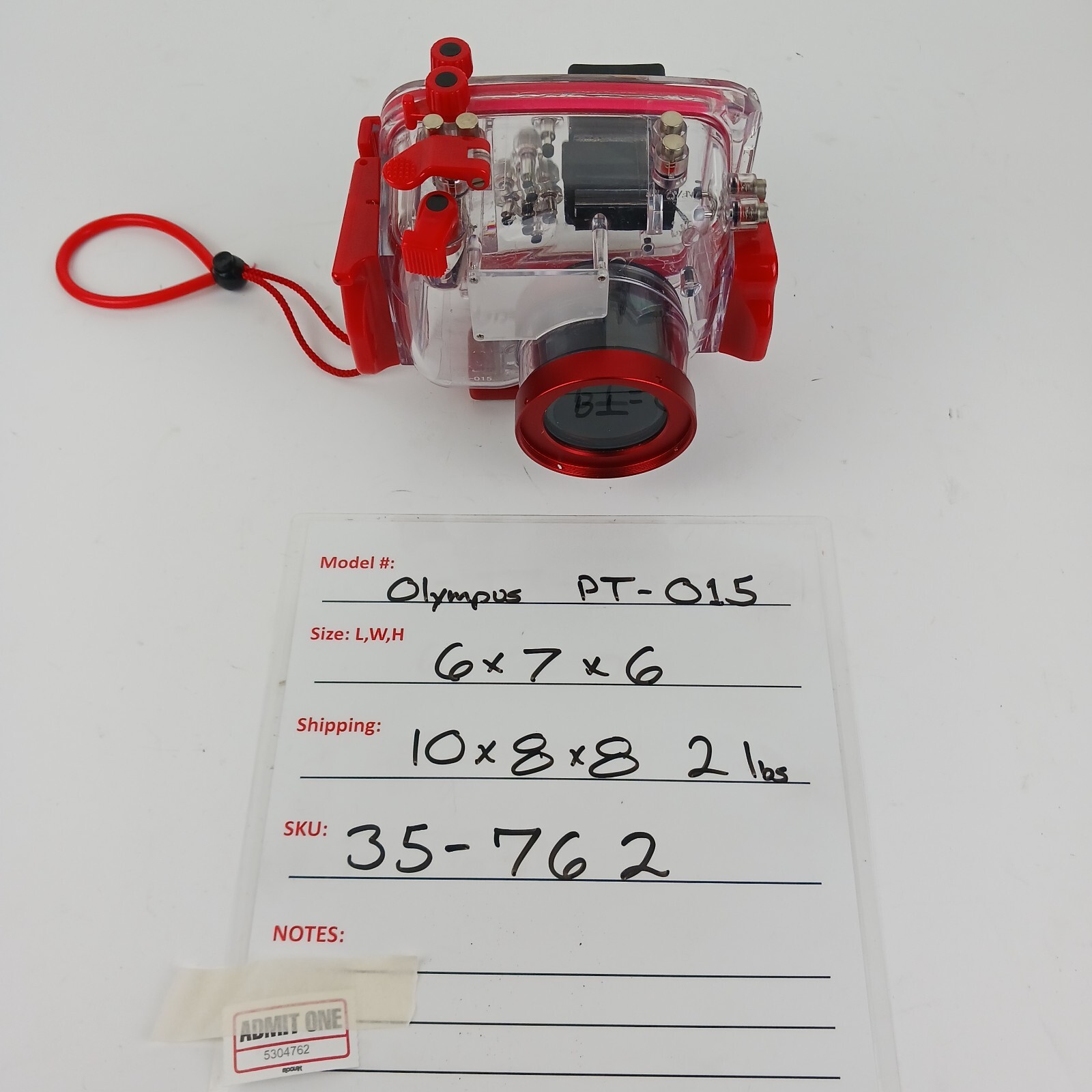 Olympus Transparent Waterproof Case For 5050 Digital Camera Model PT-015