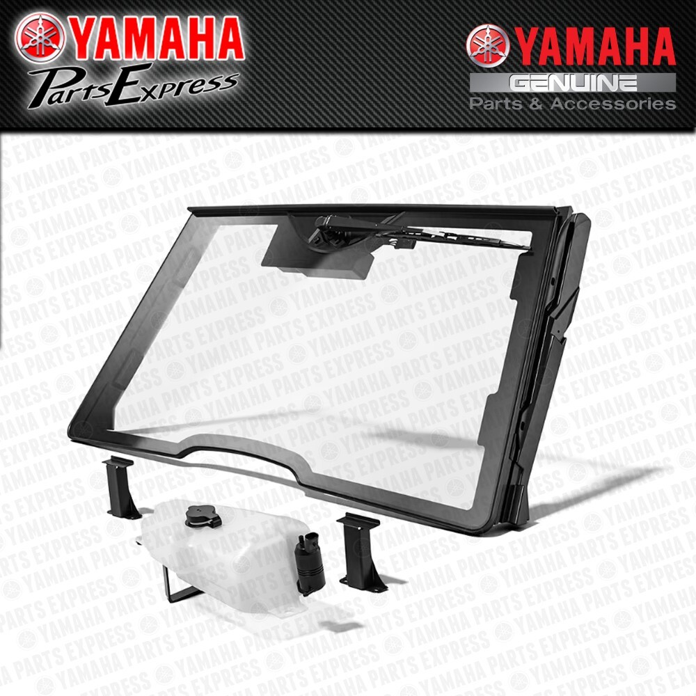 2021 - 2025 YAMAHA WOLVERINE RMAX4 RMAX2 X2 X4 OEM GLASS WINDSHIELD & WIPER KIT