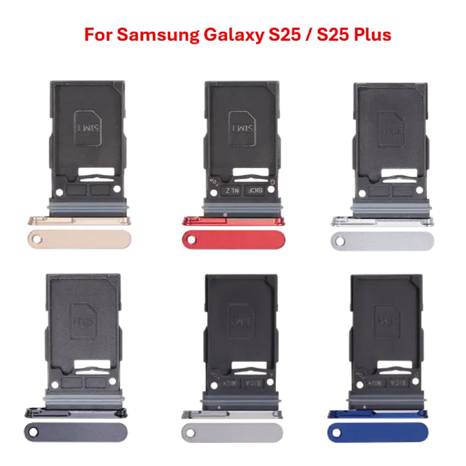 Single Sim Card Holder Tray OEM Replacement For Samsung Galaxy S25 S25 Plus S25+