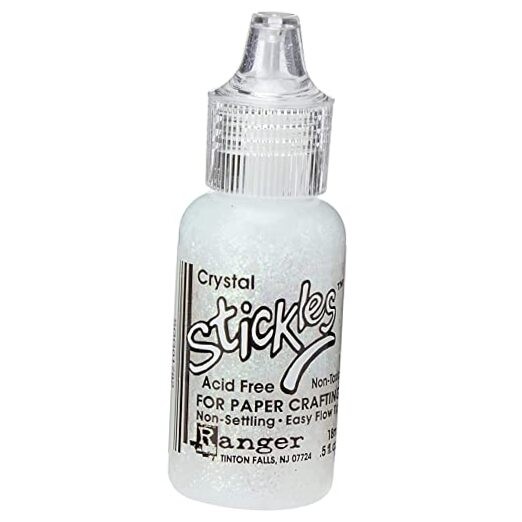 RANGER Stickles Glitter Glue .5oz, Crystal 5 Fl Oz (Pack of 1)