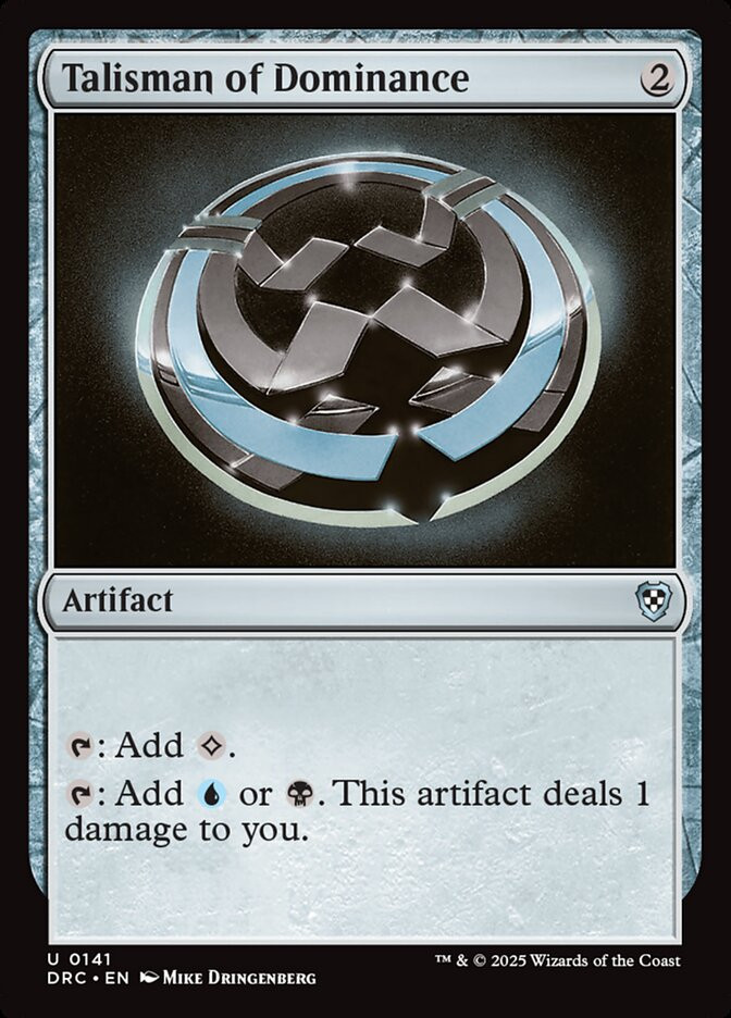 MTG Commander DFT U Talisman of Dominance #0141