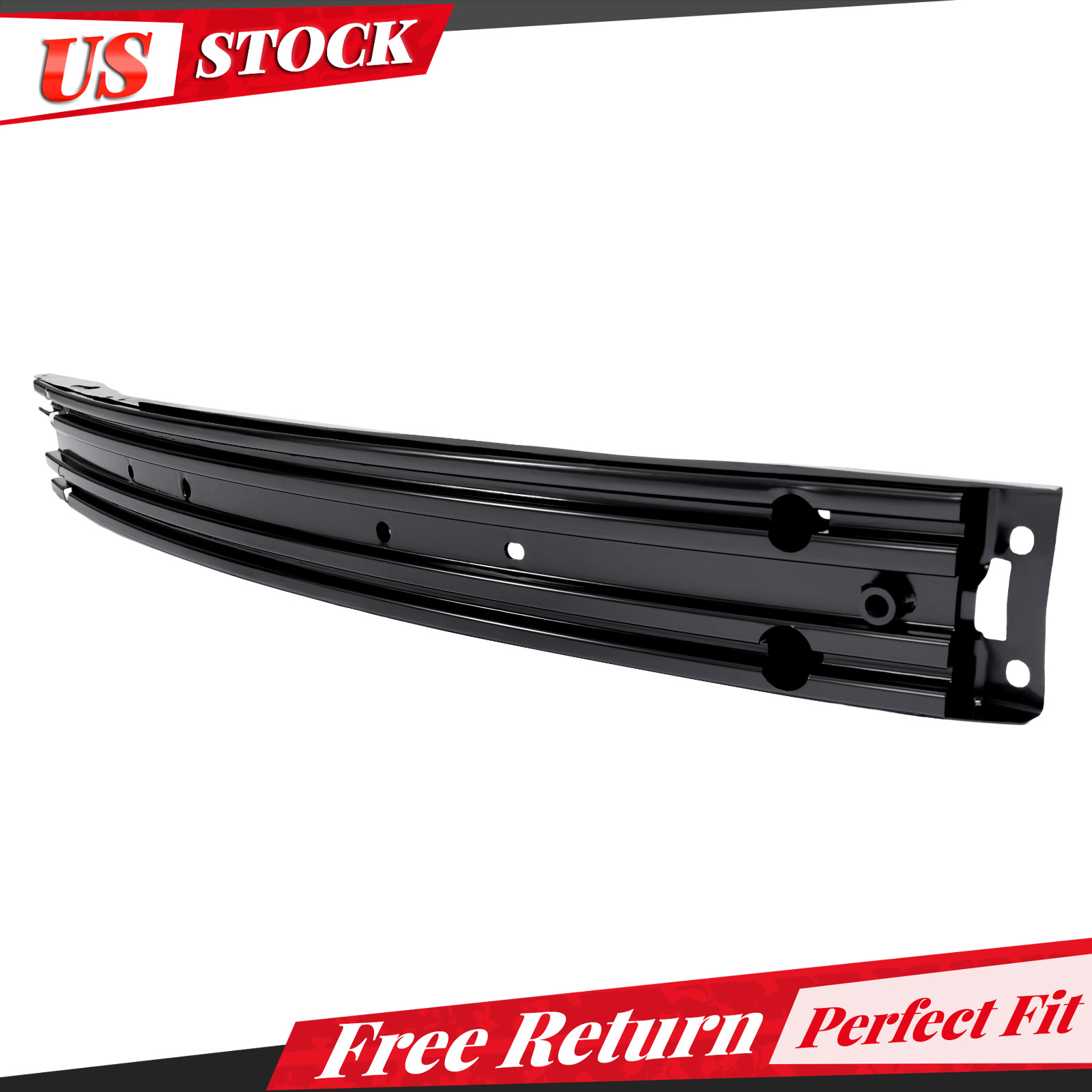 Front Bumper Reinforcement Face Bar For Ford Explorer 2016-2019 Steel Black