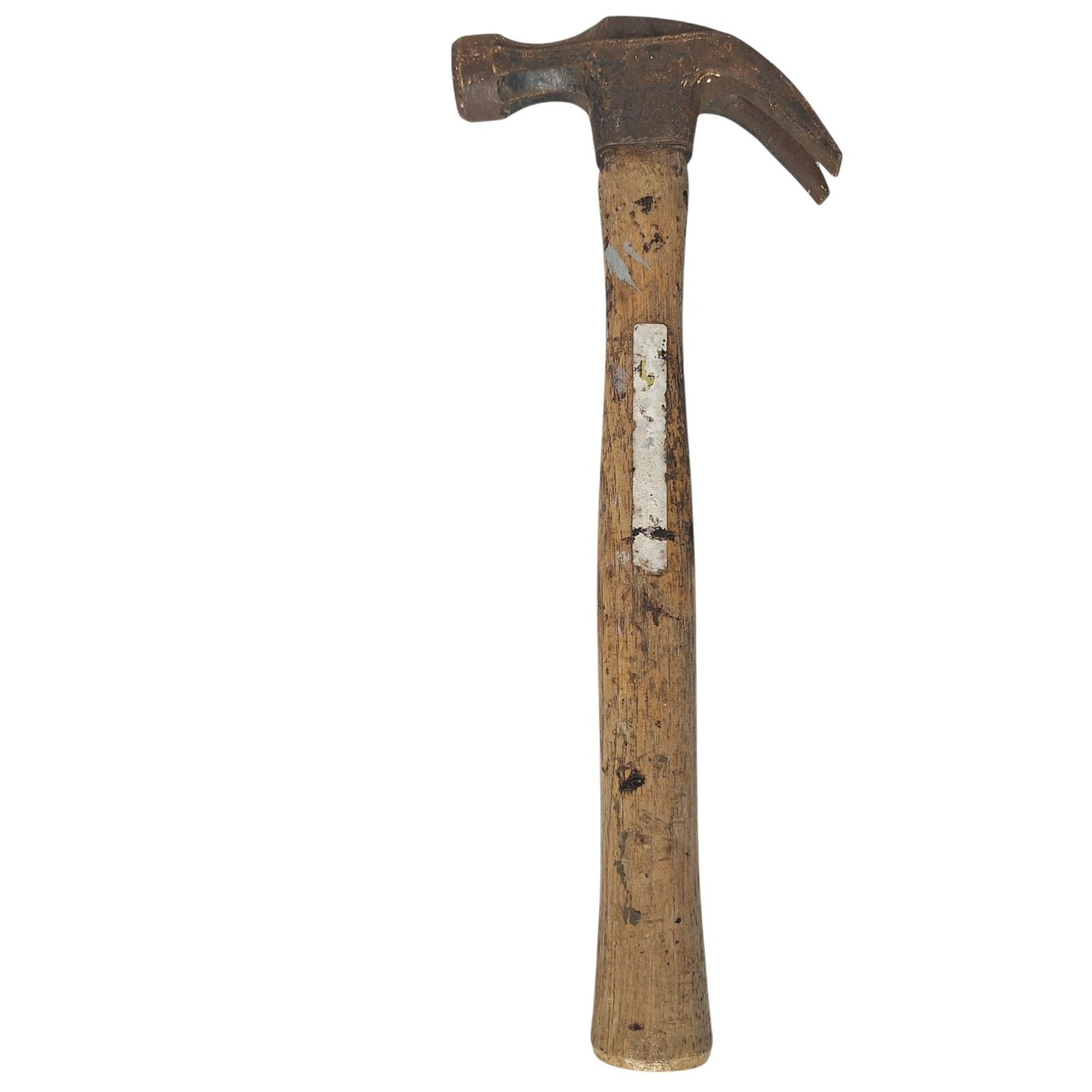 Vintage Curved Claw Hammer Wood Handle Construction Woodworking Handyman